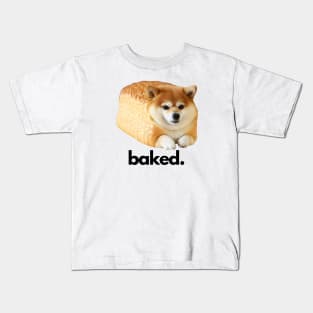 Shiba inu Loaf of Bread Light Kids T-Shirt